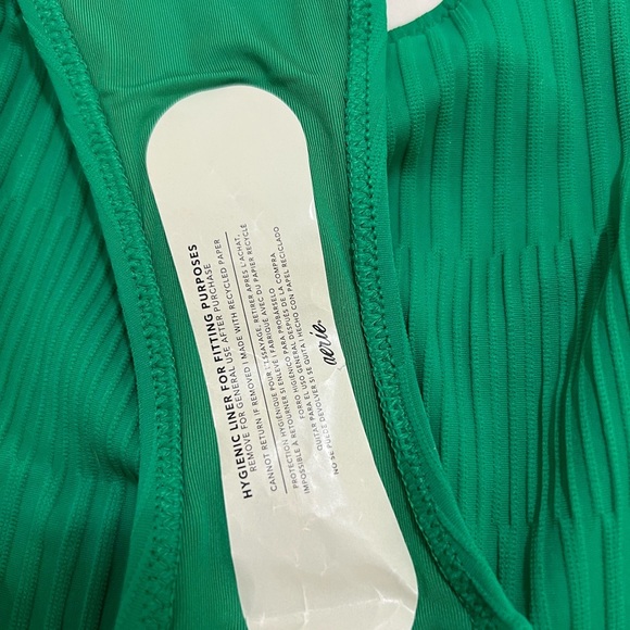 Aerie Emerald Bikini Set. size L bathing suit underwear and size M top - Picture 10 of 14